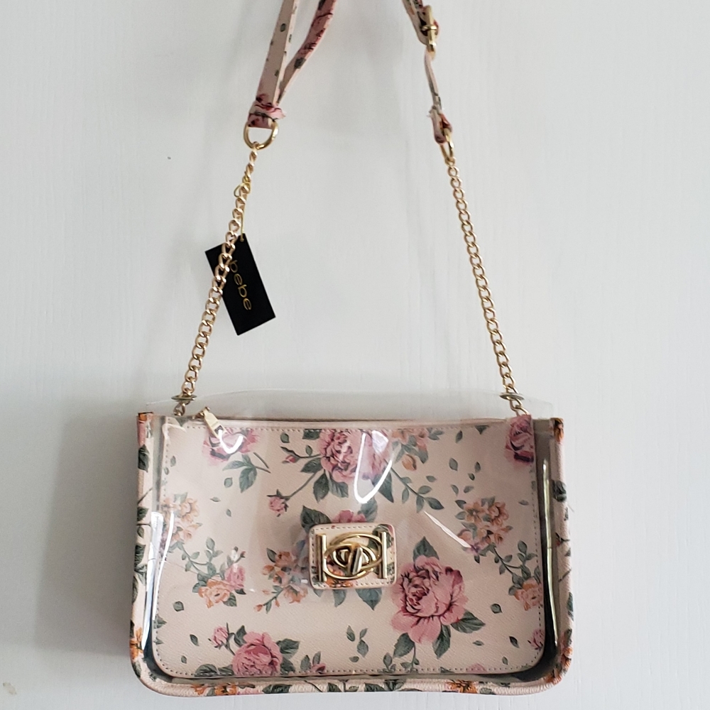 NWT Bebe "Jodie" Floral Crossbody Bag
